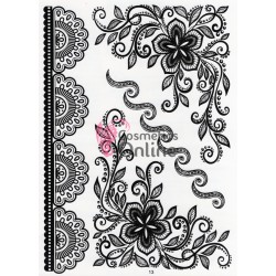 Tatuaje temporare pentru corp HENNA Negru J013 Nou